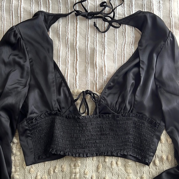 Cotton Candy LA Cropped Blouse - Picture 4 of 5